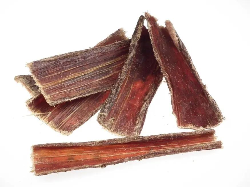 Rinder-Dörrfleisch flach ca. 12 cm – für Hunde mit Rind, natureDOGproducts