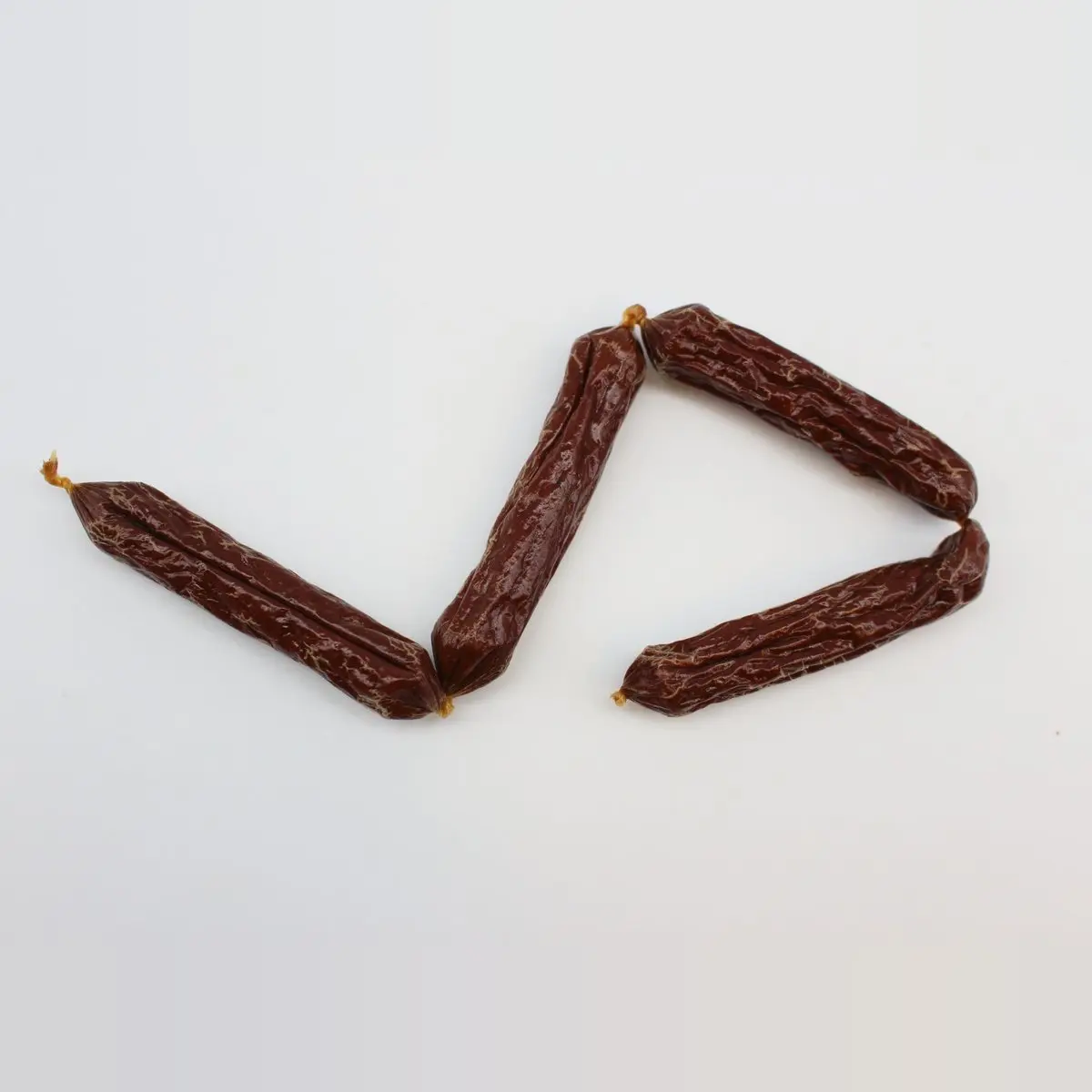 Lachs-Fleisch Würstchen ca. 9 cm / 9g – für Hunde mit Fisch, natureDOGproducts