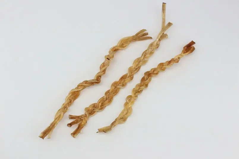 Straußen-Sehnen geflochten ca. 25-35 cm – für Hunde mit Strauß, natureDOGproducts