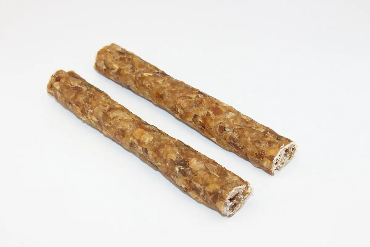 HypoStick - Pferdehaut pur 15 cm/Ø 20 mm (35g), 500 St (o.E.) – für Hunde mit Pferd, kauhelden