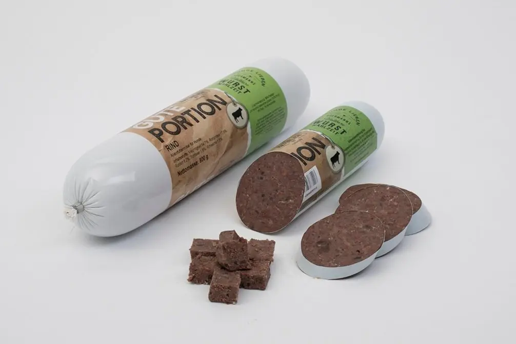 Rind-Fleisch Würste – für Hunde mit Rind, Gute Portion