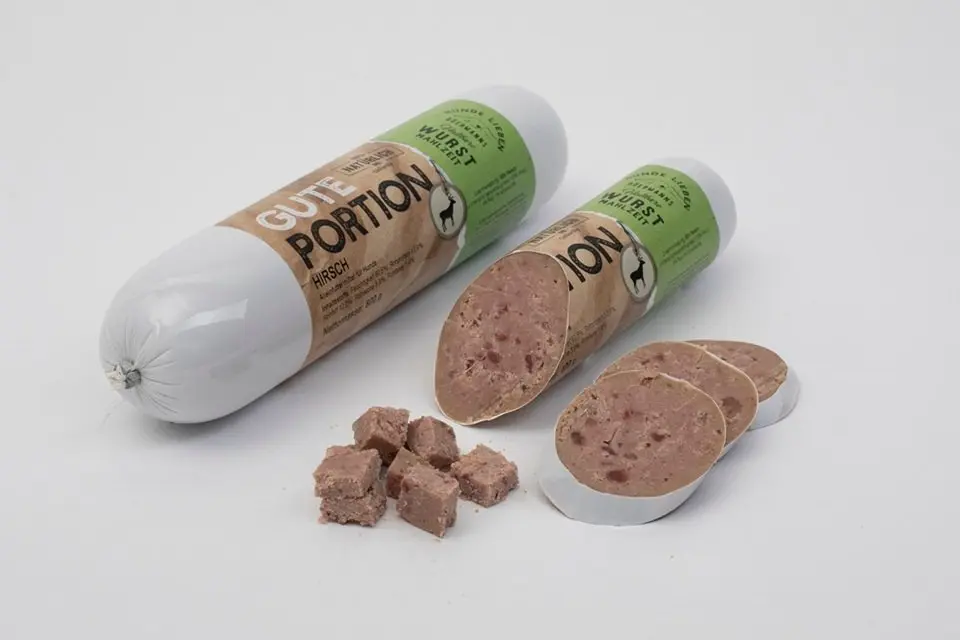 Hirsch-Fleisch Würste – für Hunde mit Wild, Gute Portion