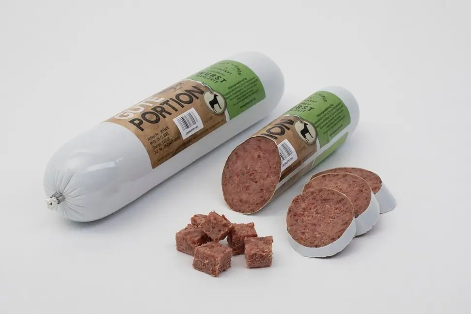 Pferde-Fleisch Würste – für Hunde mit Pferd, Gute Portion