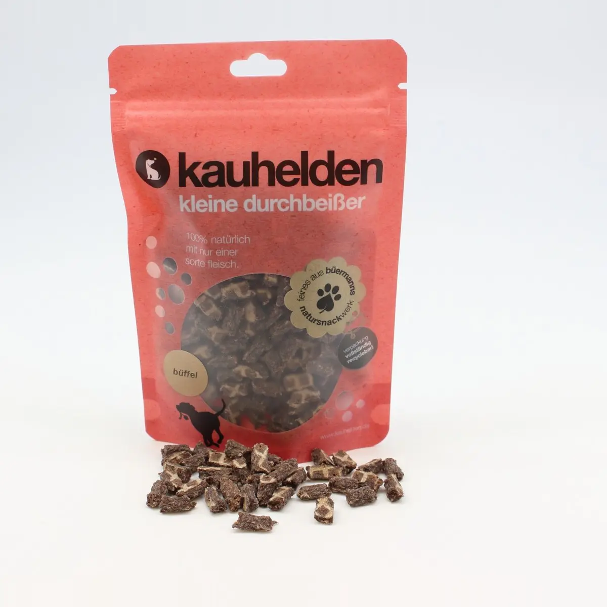 Kleine Durchbeißer Büffel (Minis rund) – für Hunde mit Büffel, kauhelden