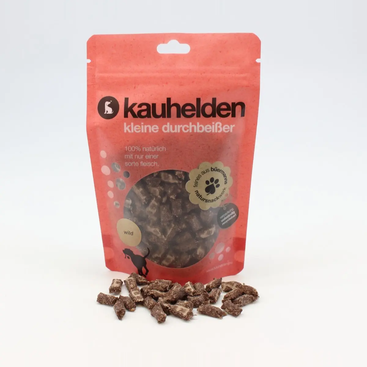 Kleine Durchbeißer Wild (Minis rund) – für Hunde mit Wild, kauhelden