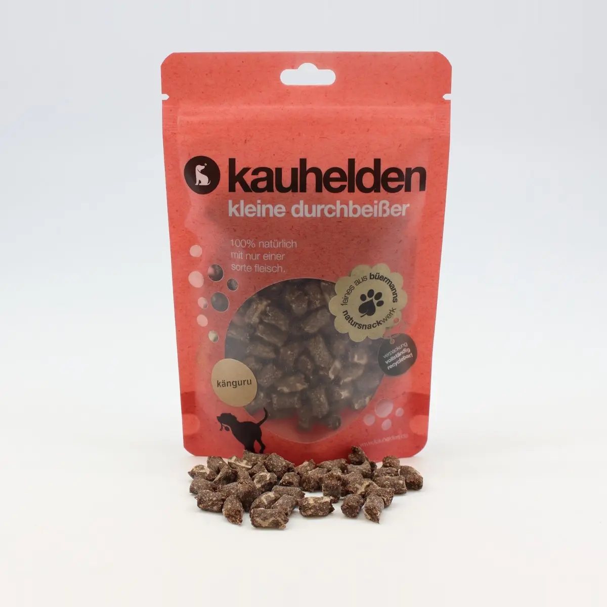 Kleine Durchbeißer Känguru (Minis rund) – für Hunde mit Känguru, kauhelden