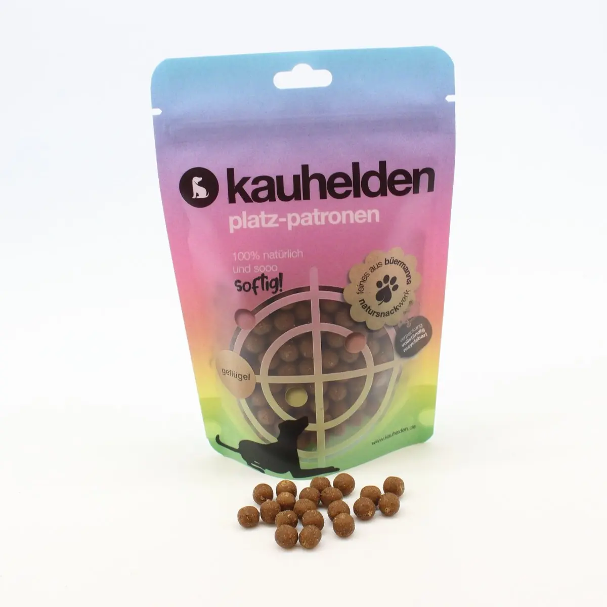 Platz-Patronen Geflügel (Soft-Perlen) – für Hunde mit Geflügel, kauhelden