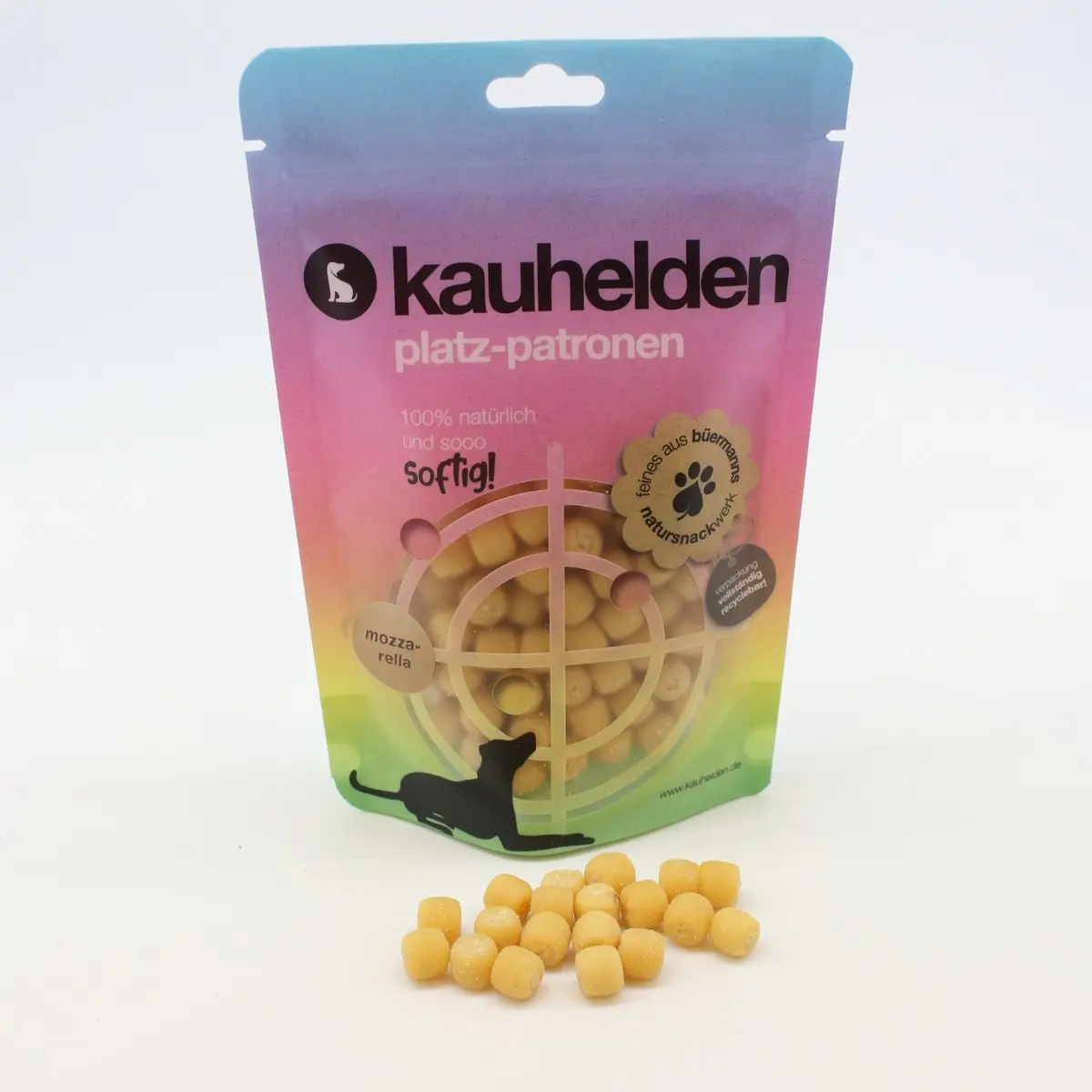 Platz-Patronen Mozzarella (Soft-Perlen), kauhelden