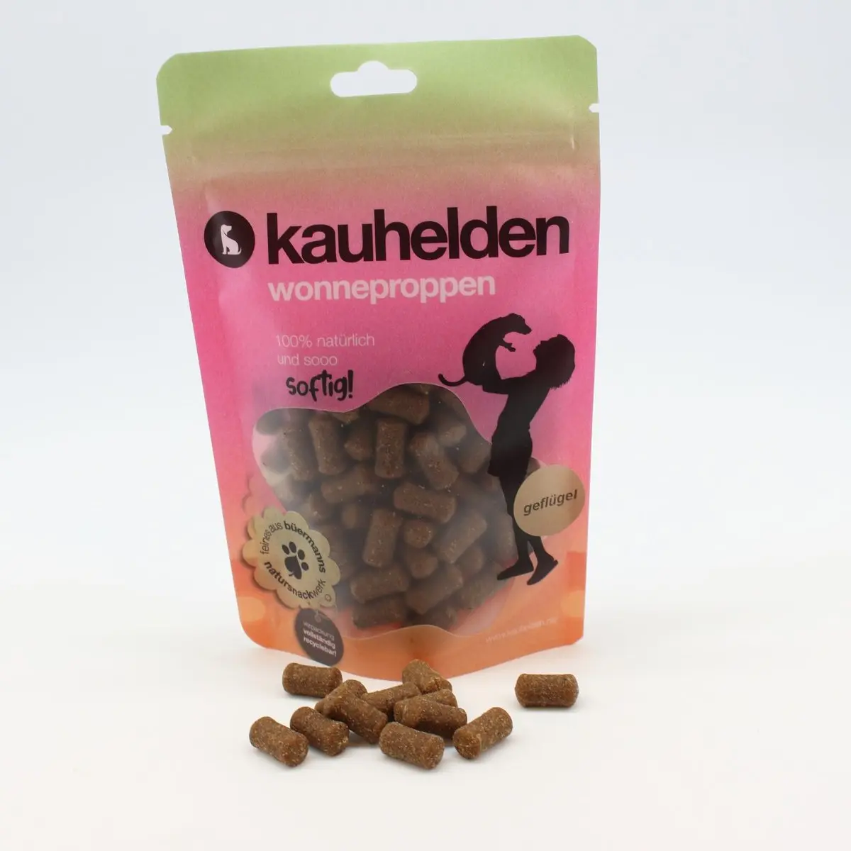 Wonneproppen Geflügel (Soft-Happen) – für Hunde mit Geflügel, kauhelden