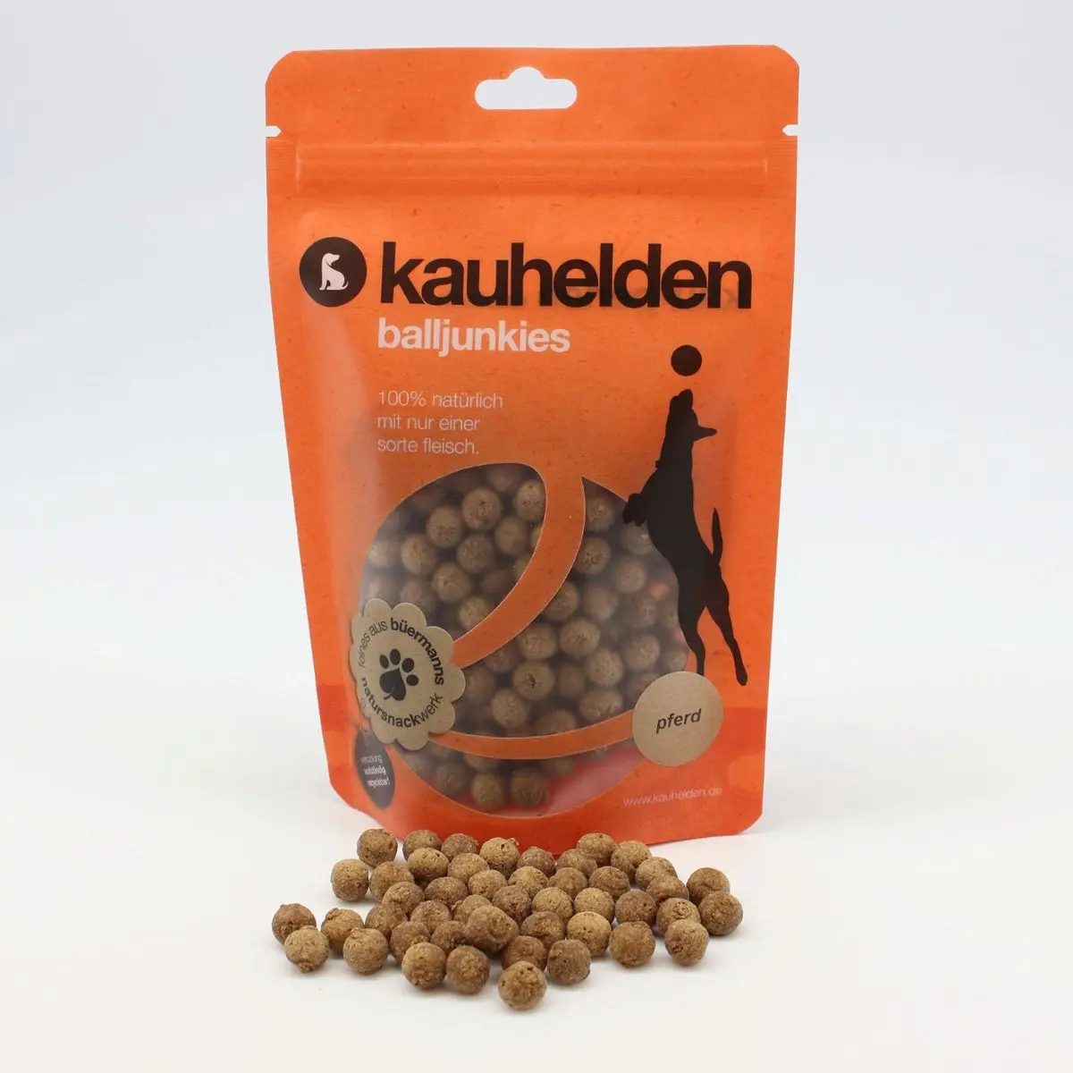 Balljunkies Pferd (Kau-Perlen) – für Hunde mit Pferd, kauhelden
